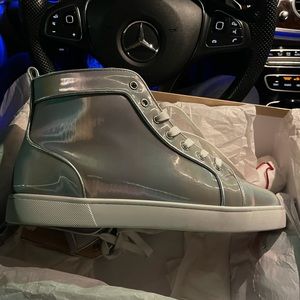 Silver Louboutin men’s size 11